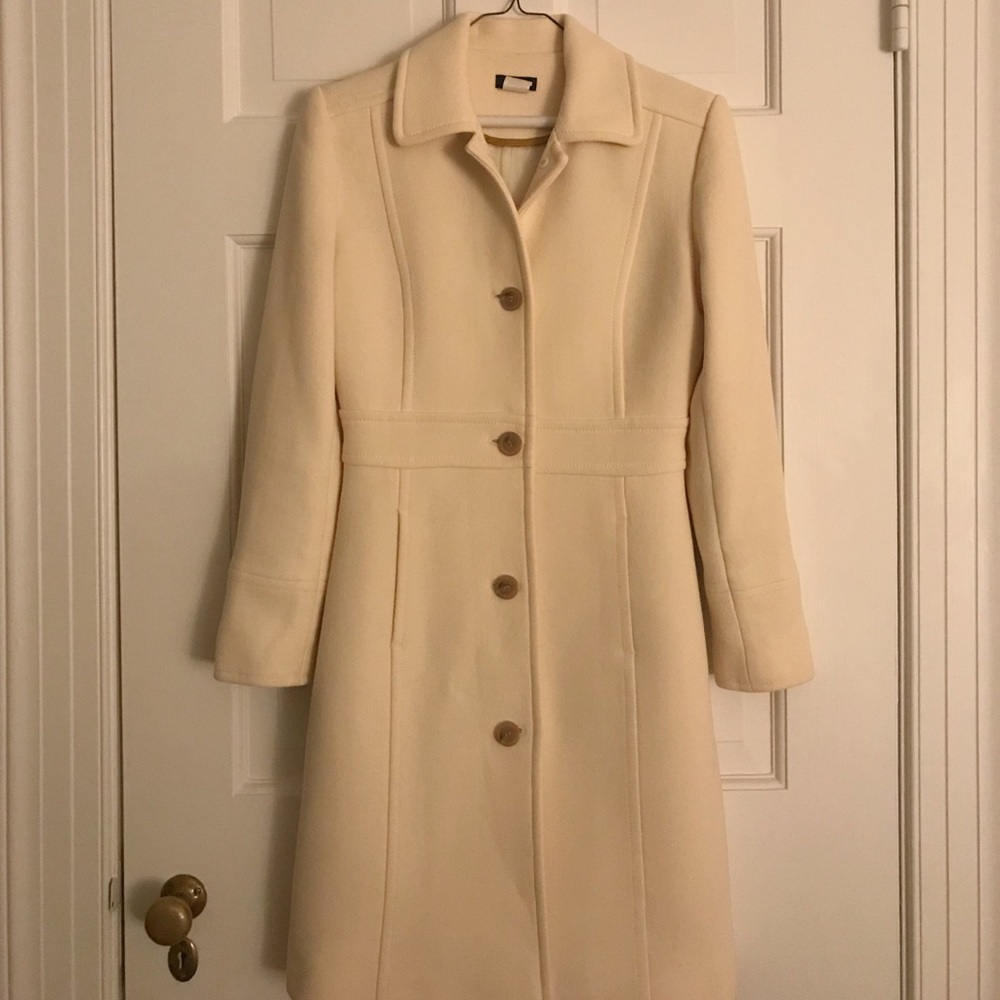 J. Crew Classic Lady Day Coat Vanilla